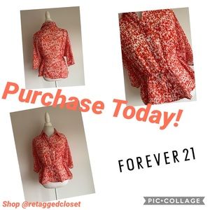 Forever 21 Button Down Blouse